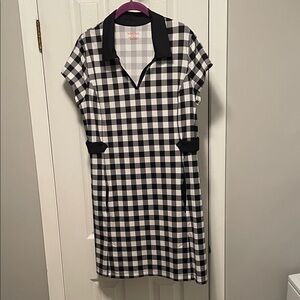 Kinona Black and White Plaid Dress